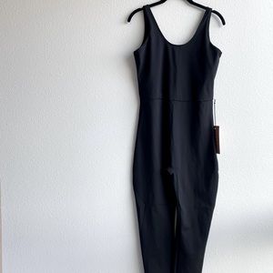 Black Scoop Unitard - girlfriend collective